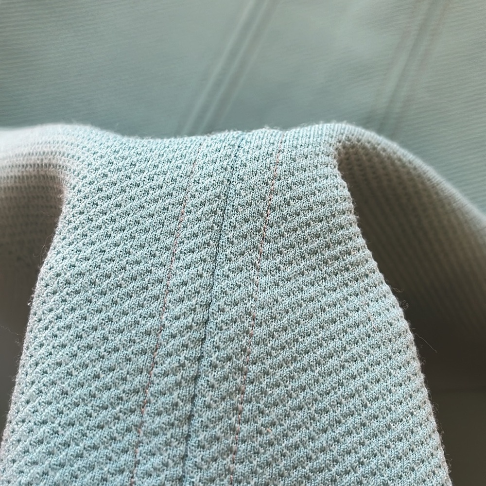 Vintage Turquoise Long Sleeve Wool Shift Dress - Picture 5 of 10